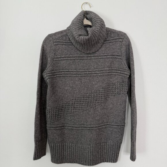 NWT Diane Von Furstenberg Grey Wool Cashmere Sweater - Picture 2 of 4